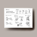 WORKS//土居珈琲 リーフレットイラスト
